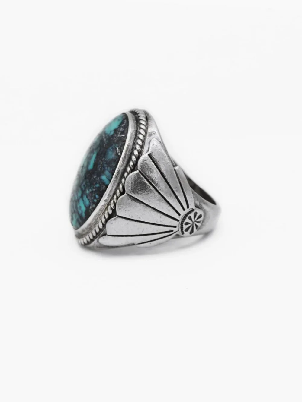 Native American Sterling Silver Turquoise Ring